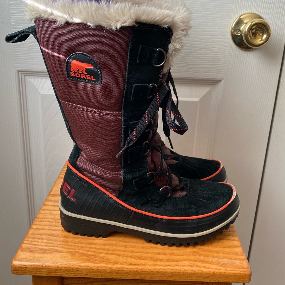 Sorel Tivoli High II Madder Brown Lace Up Waterproof Winter Boots SZ 7 - Picture 3 of 11